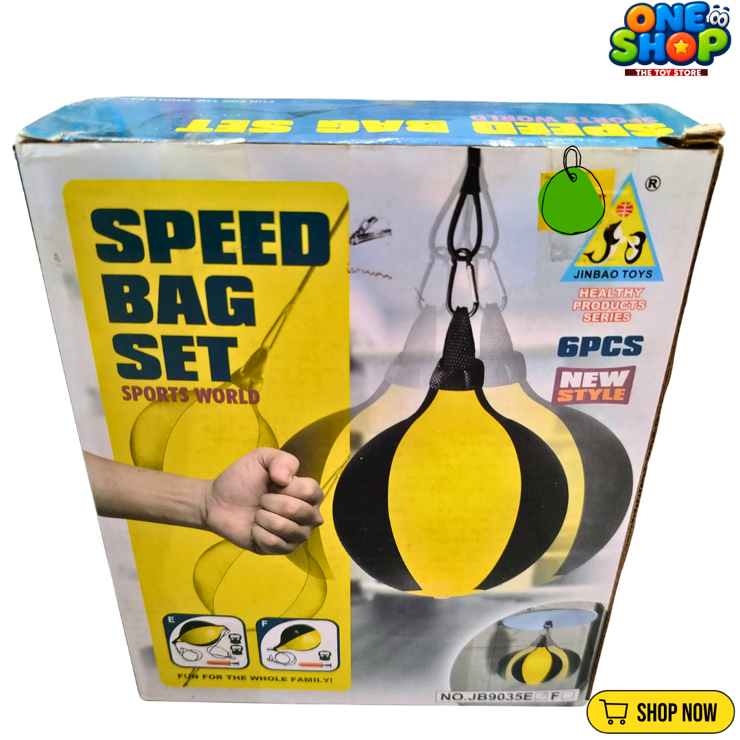 Speed Bag Boxing Set for Kids – Adjustable Punching Ball Training Kit with Gloves | Indoor Sports & Fitness Toy for Boys & Girls