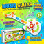 White Musical Guitar with Colourful Music Keys