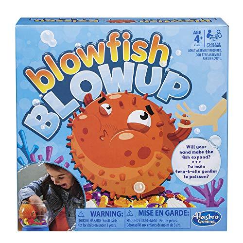 Hasbro Gaming Blowfish Blowup Game for Kids Ages 4 and Up