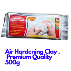 Air Hardening Clay Premium Quality 500g Fine Quality Paste Durable Sculpture Smooth Texture White Color