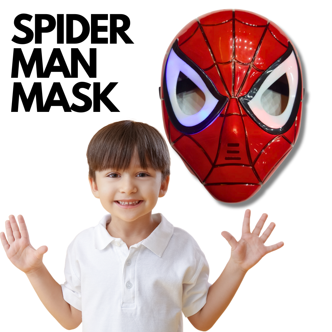 Spiderman mask LED light up  for 3 years and up Best gift for  Boy