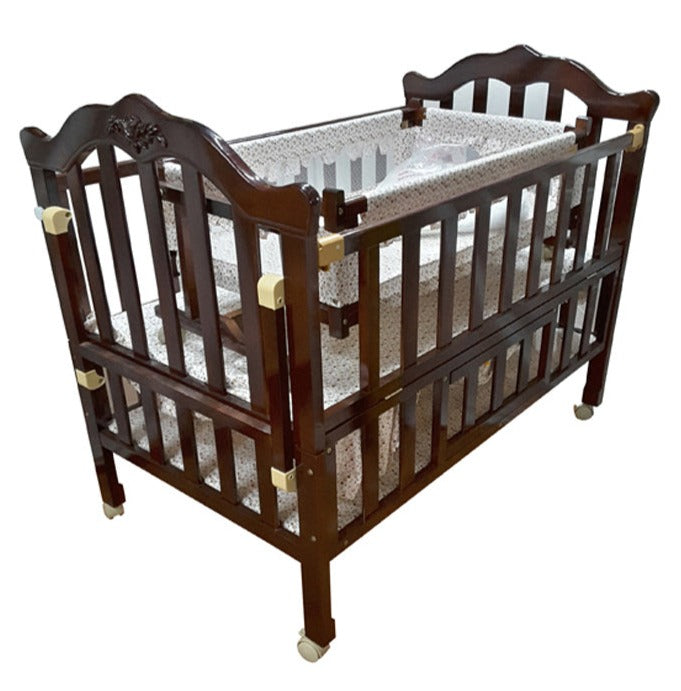 Sophisticated Cool Baby Wooden Cot - Non-Toxic & Durable for Newborn to Toddler