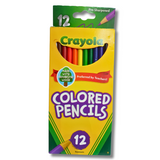 Crayola 12 Nontoxic Colored Pencils - Reforested Wood, Pre-Sharpened, Made in the USA