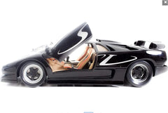 Brand new 1/18 scale diecast car model of Lamborghini Diablo SV Black die cast model car by Maisto.