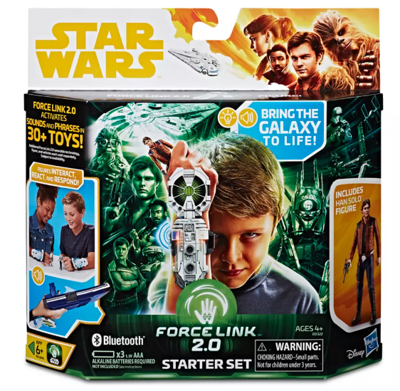 Han Solo Action Figure Force Link 2.0 Starter Kit – Solo: A Star Wars Story