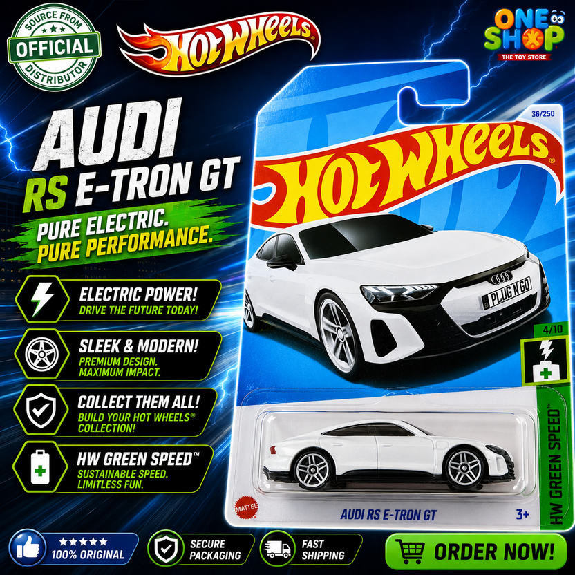 Hot Wheels Audi RS E-Tron GT Die-Cast Car - Premium Collection Toy for Kids Main image