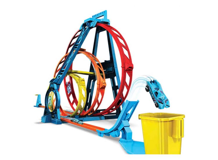 Hot Wheels Track Builder Unlimited Triple Loop Kit - MTTGLC96