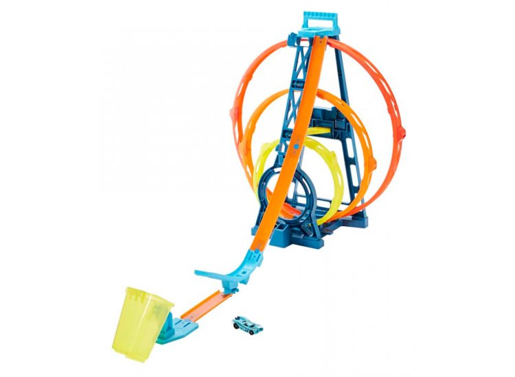 Hot Wheels Track Builder Unlimited Triple Loop Kit - MTTGLC96 Secondary image