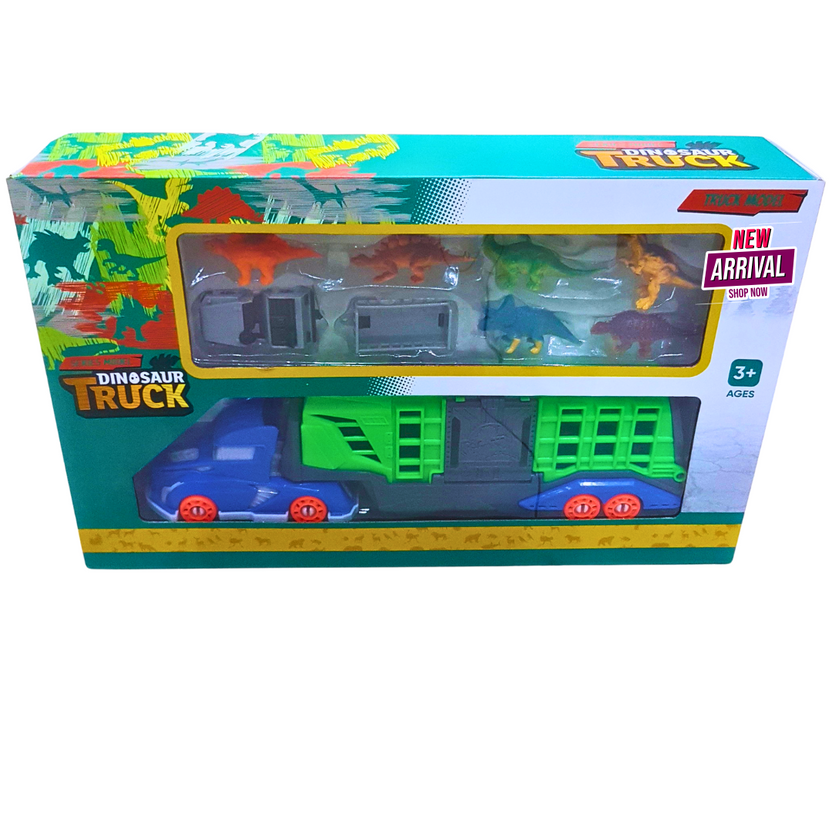 Dinosaur Transport Truck Playset – Adventure & Learning for Kids! 🦖🚛 Main image