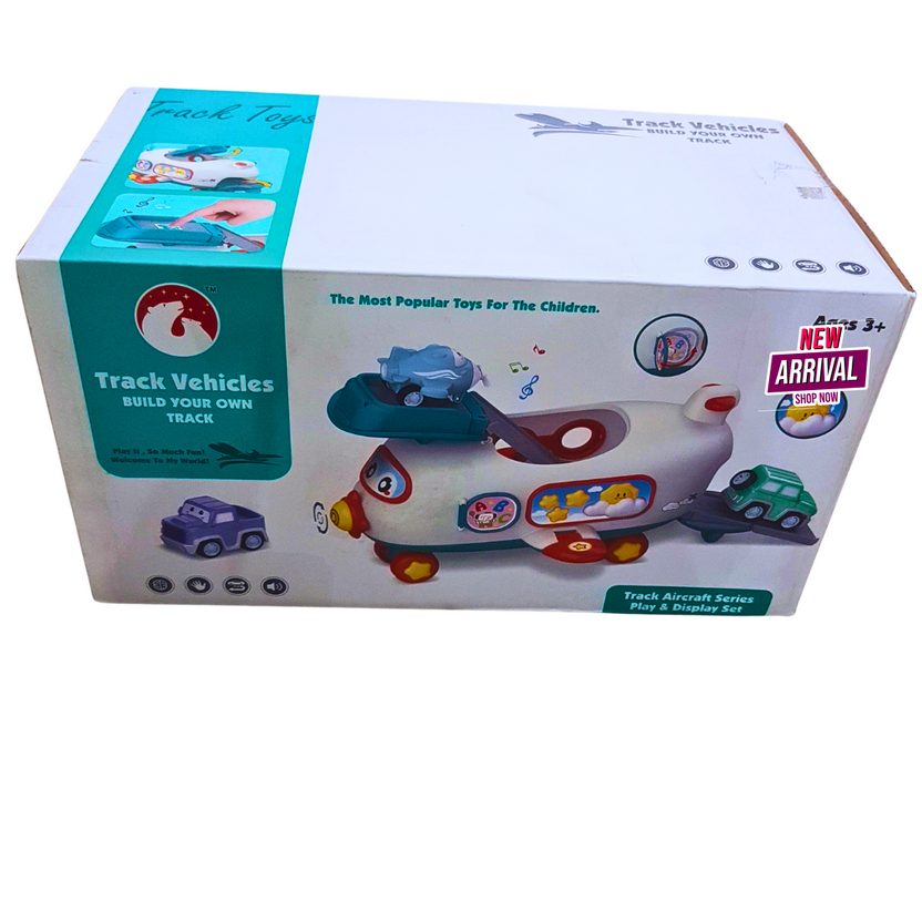 Track Vehicles Airplane Playset – Build & Play Adventure! ✈️🚗 Main image