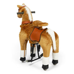 Traditional Galloping Rocking Horse with Realistic Sounds - Classic Palomino RH-2012-2B