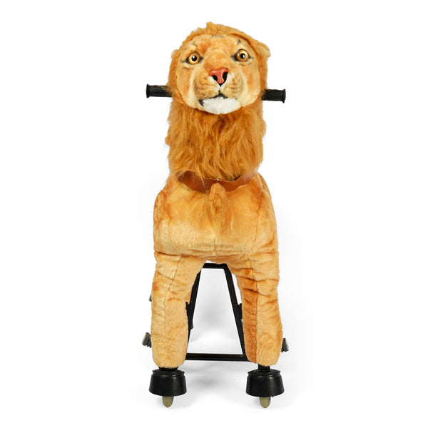 Jungle King Lion Ride-On Toy with Roaring Sound Effects - Majestic Mane Edition