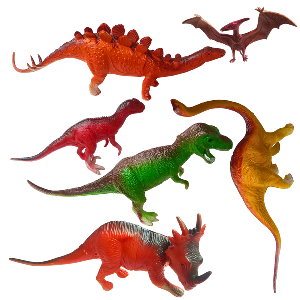 Dinosaur World Toy Figures Set – 7 Piece Realistic Dinosaur Toys for Kids | Educational Dino Adventure Playset for Boys & Girls (3+ Years)