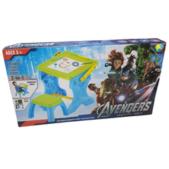 Avengers Assemble 2-in-1 Creative Learning Table for Kids - Expand Imagination & Fine Motor Skills