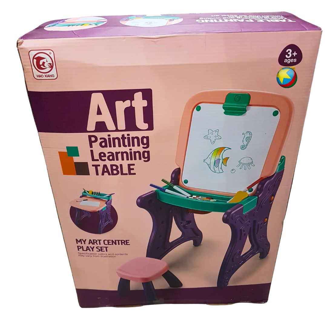 Creative Genius Art Painting Learning Table - My Art Centre Playset for Budding Artists