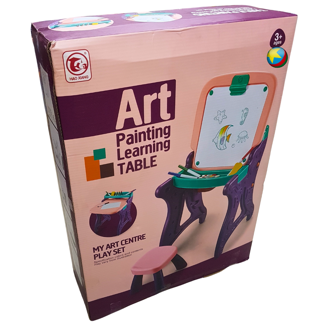 Creative Genius Art Painting Learning Table - My Art Centre Playset for Budding Artists