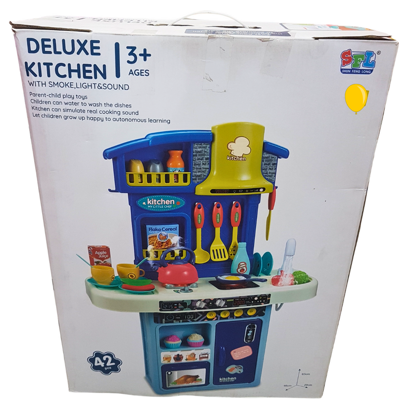 Ultimate Playtime Deluxe Kitchen Set - Interactive Children's Cooking Station with Realistic Effects, Ages 3+ Main image