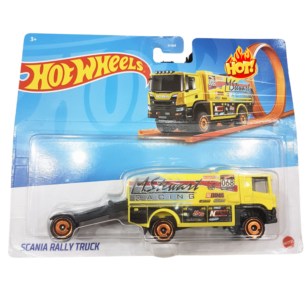 Hot Wheels Scania Rally Truck - Die-Cast Racing Champion for Kids' Imaginative Play