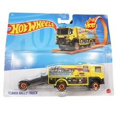 Hot Wheels Scania Rally Truck - Die-Cast Racing Champion for Kids' Imaginative Play