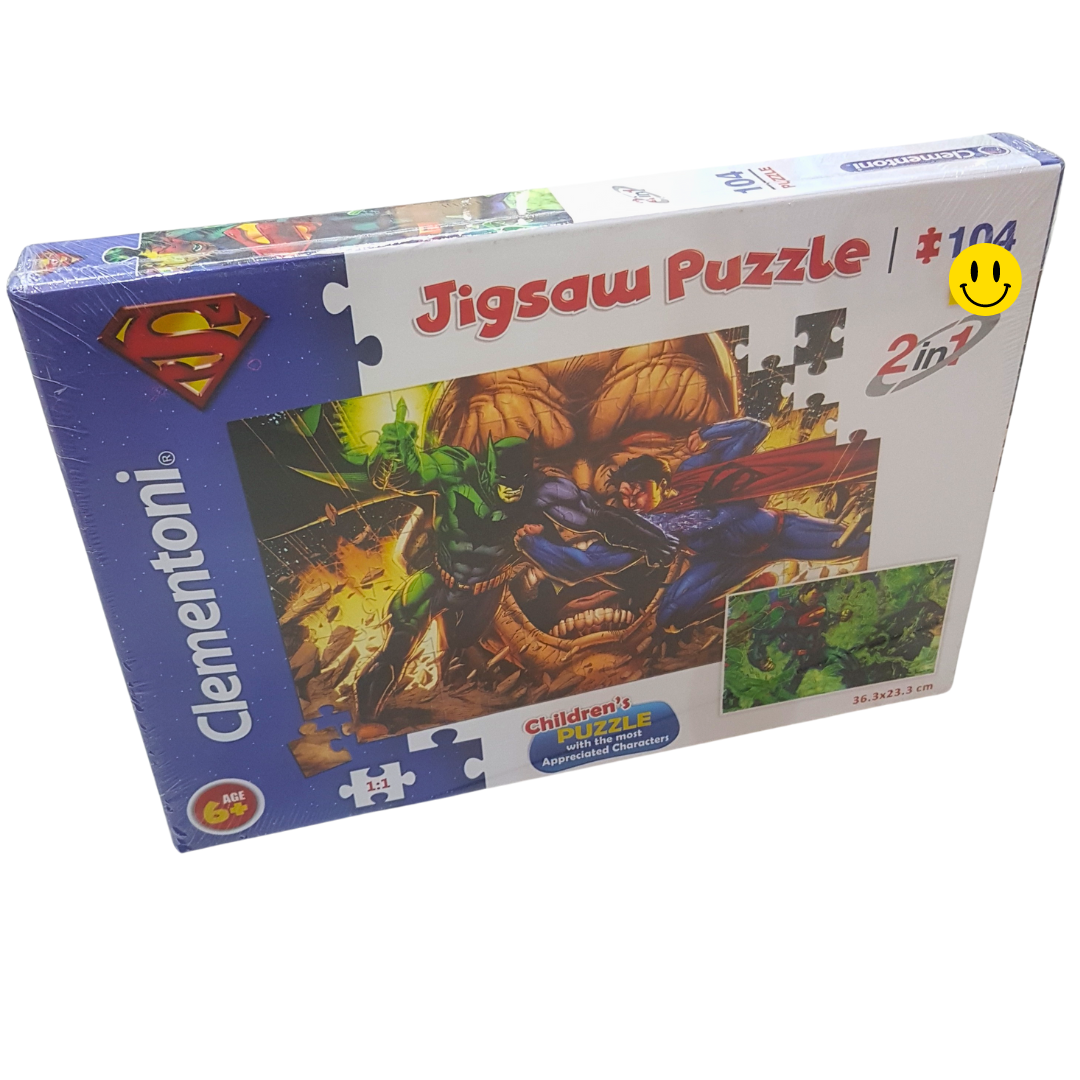 Superhero Showdown 2-in-1 Jigsaw Puzzle – Epic Battles for Kids