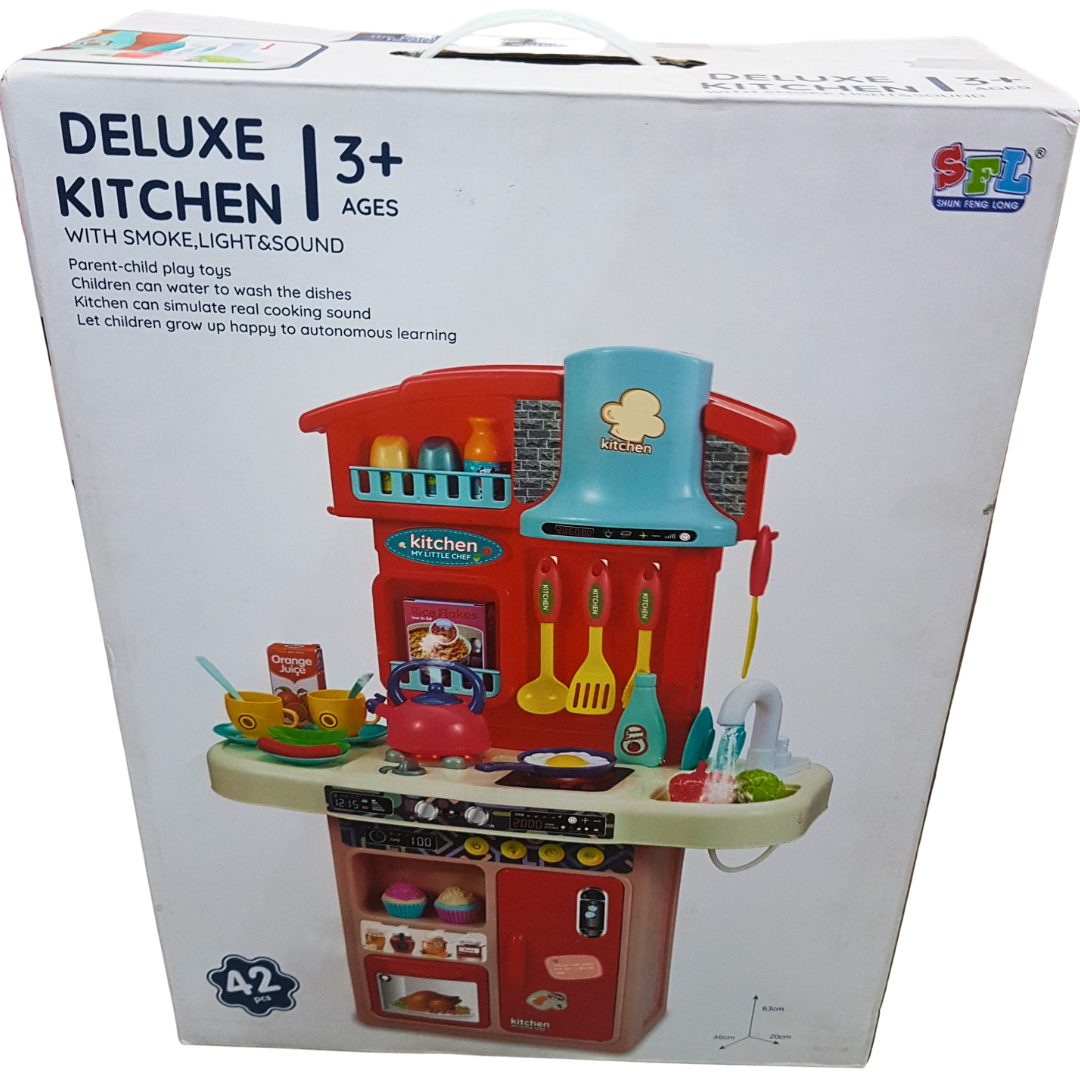 Ultimate Playtime Deluxe Kitchen Set - Interactive Children's Cooking Station with Realistic Effects, Ages 3+