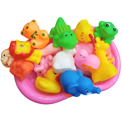 Enchanted Bath Time Menagerie - Colorful Floating Toys for Creative Play