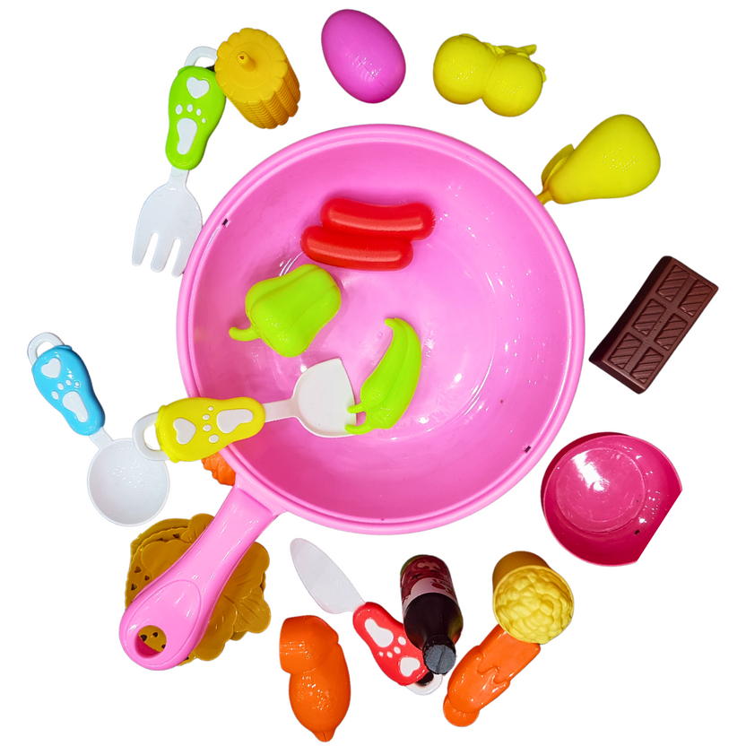 Premium Kitchen Food Play Set for Kids - Bright Colors, Ages 3+ | Educational & Fun Cooking Toy for Little Chefs Main image