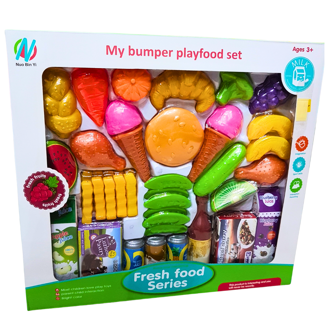 Ignite Imaginations with Our Bumper Playfood Set for Ages 3 and Up - A Perfect Blend of Fun, Sport Skills, and Parent-Child Interaction!