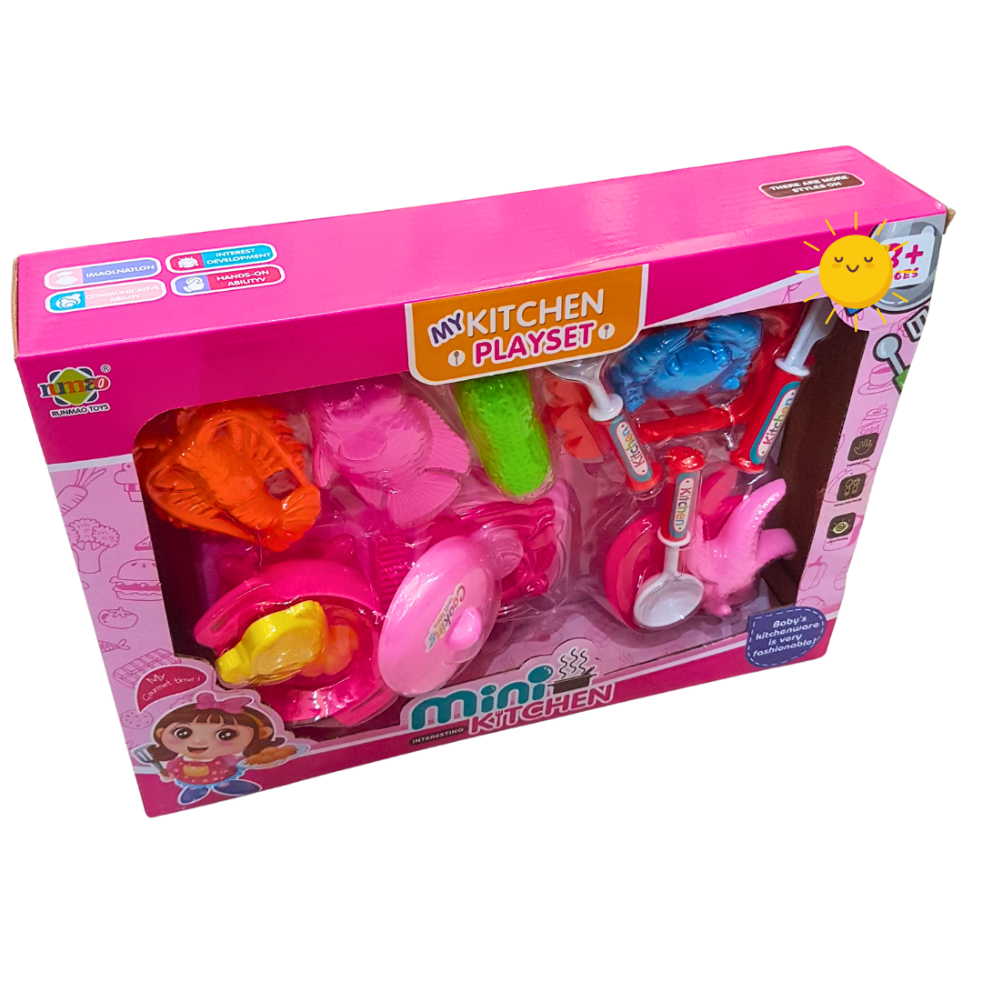 New Arrival: My Kitchen Playset - Trendy Mini Kitchen Set for Girls - Ideal Gift for Ages 3+