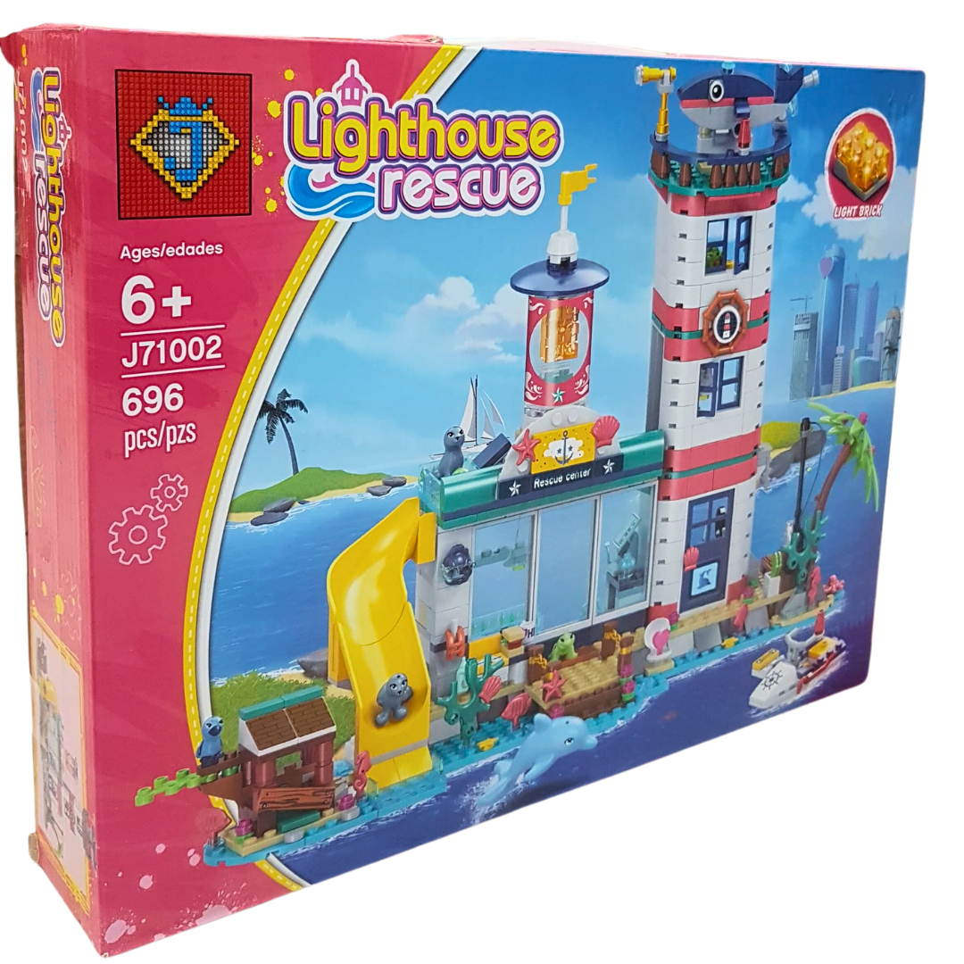New Arrival: Lighthouse Rescue Blocks Set - 696pcs Creative Building Kit for Kids and Adults!