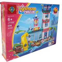 New Arrival: Lighthouse Rescue Blocks Set - 696pcs Creative Building Kit for Kids and Adults!
