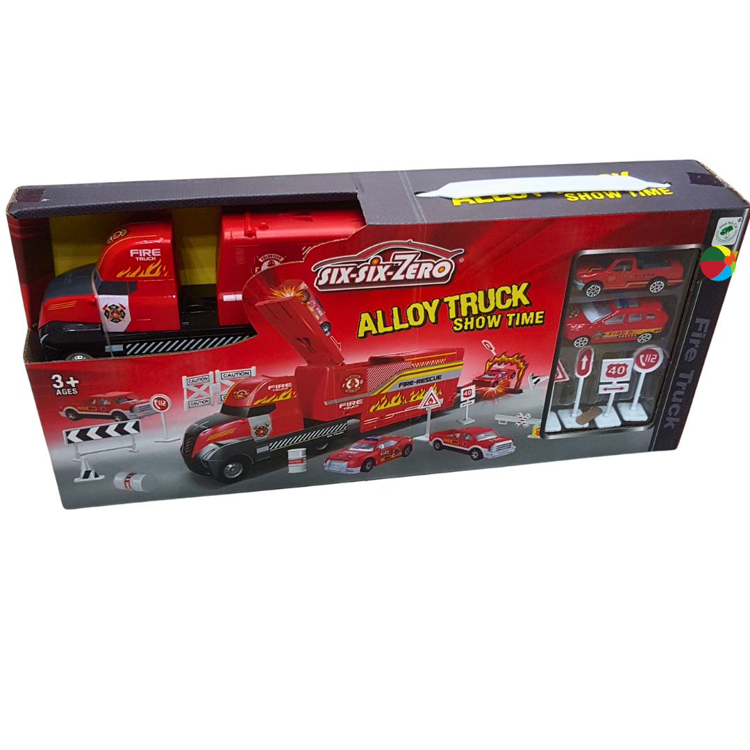 Fire Rescue Team Alloy Truck Set - Adventure Awaits for Young Heroes!