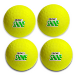 Pack of 4 - Premium Cricket Shine Balls - High Bounce, Tape-Free Play - New Arrival & Ideal Gift for Cricket Enthusiasts