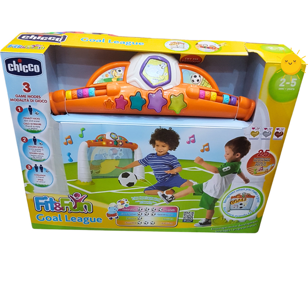 Chicco Fit & Fun Goal League Soccer Toy for Active Toddlers (2-5 Years)
