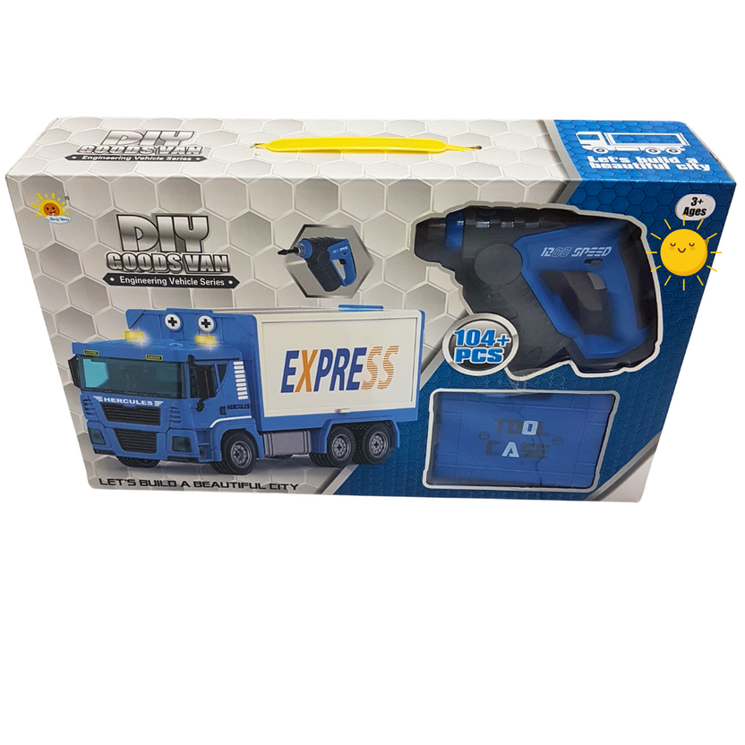 DIY Goodsmann Express Engineering Vehicle Series - 104-Piece Building Set for Kids 3+ Main image