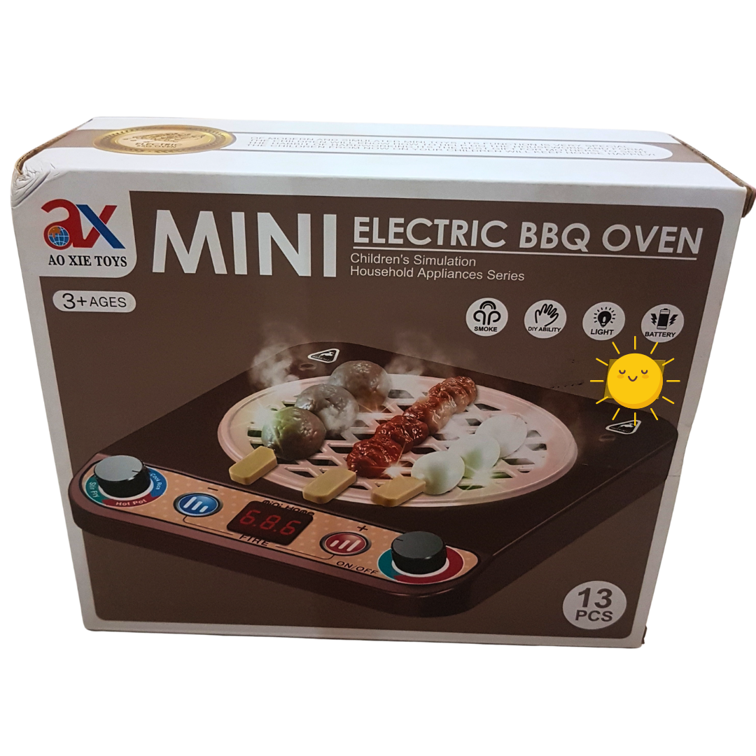 Little Chef's Delight: Mini Electric BBQ Oven Playset for Kids – 13 Piece Set Secondary image