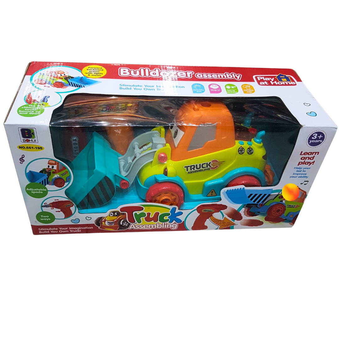 Multi-Functional Bulldozer Assembly Toy Set - Boost Creativity & Fine Motor Skills for Kids Secondary image