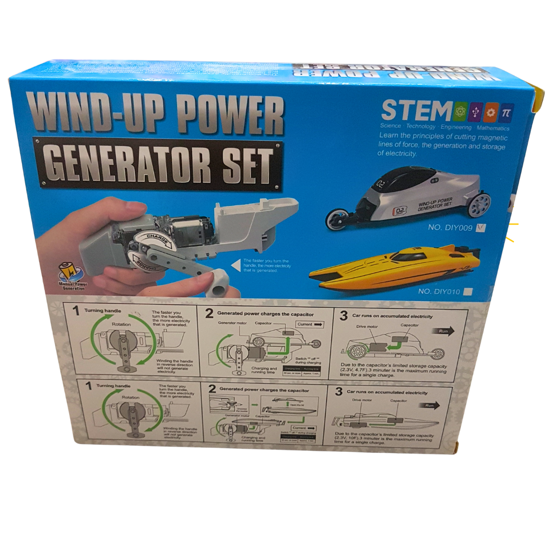 Educational STEM Wind-Up Power Generator Set for Kids - Learn Physics & Engineering Basics Secondary image