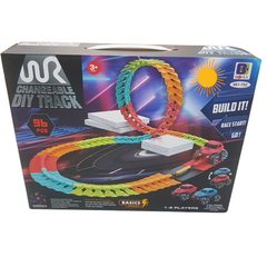 96-Piece Changeable DIY Race Track Set for Kids - Interactive Play for Endless Fun
