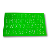 Letters and Numbers Alphabet Templates, Letter Stencils, Pack of 4