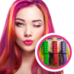 Tri-Flair Instant Hair Color Comb Set - 3 Blendable Hues