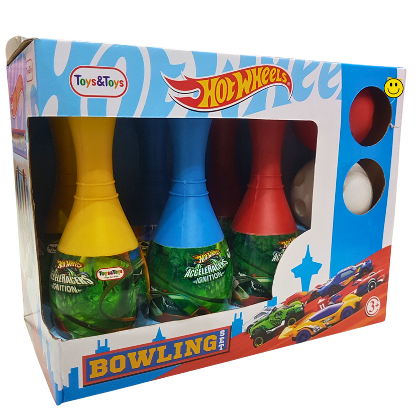 Hot Wheels Acceleracers Themed Bowling Set for Kids – Enhance Coordination and Playtime Fun Main image