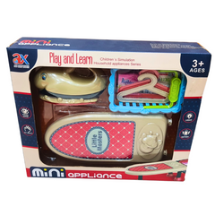 Play & Learn Household Appliances Series: Light & Safe Iron and Iron Stand Set for Girls Ages 3+ - Enhance DIY Skills & Visual Sense!