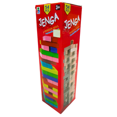 JENGA 54-Piece Wooden Game: Engage & Entertain Kids and Adults Alike, Enhance Coordination & Patience - Fun for Ages 3+