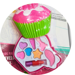 Kids Makeup Development Set: Safe & Playful Makeup Kit for Ages 3+ with Eyeshadow, Lip Gloss, Lipstick & More!