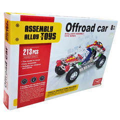 213-Piece Assembly Alloy Offroad Car Toy - Intelligent Building Set for Kids (8+) & Adults - Tools & Instructions Included