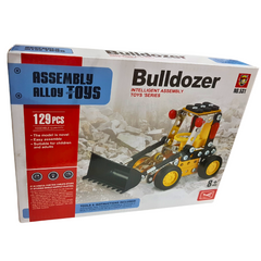 129-Piece Meccano Set: Build Your Own Bulldozer - Perfect for Kids Aged 8 & Up