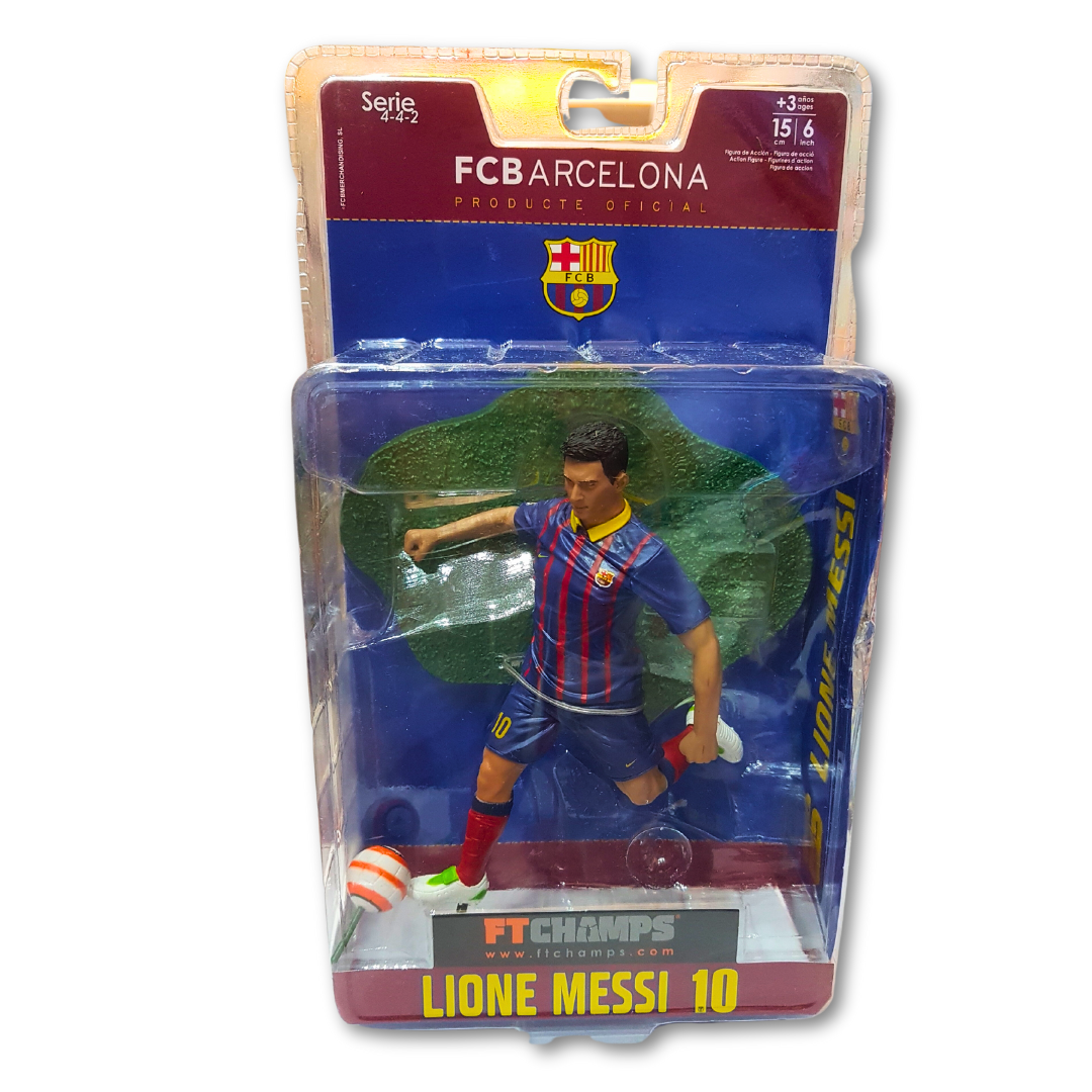 FC Barcelona Official Lionel Messi 15cm/6" Action Figure - Collectible Toy for Kids Ages 3+ - Iconic Football Star Pose