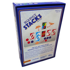 Sequence Stacks Card Game - Exciting 5-Card Run Strategy Game for 2-6 Players, Includes 120 Cards & 40 Chips