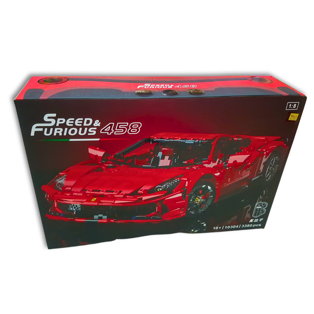Speed and Furious 458  ,  Model #10304 , 3380 pcs 1:8 Scale Bricks Model Car Secondary image